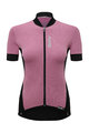 SANTINI Kolesarski dres s kratkimi rokavi - BRIO LADY  - rožnata/črna