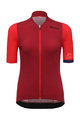 SANTINI Kolesarski dres s kratkimi rokavi - GENIO LADY - rdeča/oranžna