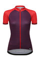 SANTINI Kolesarski dres s kratkimi rokavi - RITMO LADY - rdeča