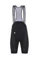 SANTINI Kolesarske kratke hlače z naramnicami - MAGO 2.0  - črna
