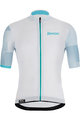 SANTINI Kolesarski dres s kratkimi rokavi - MITO SPILLO - svetlo modra/bela