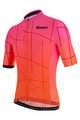 SANTINI Kolesarski dres s kratkimi rokavi - TONO PURO - rožnata/bordo/oranžna