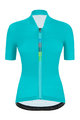 SANTINI Kolesarski dres s kratkimi rokavi - UCI RAINBOW LADY - svetlo modra