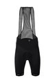 SANTINI Kolesarske kratke hlače z naramnicami - CUBO - črna