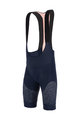 SANTINI Kolesarske kratke hlače z naramnicami - FRECCIA - modra