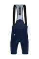 SANTINI Kolesarske kratke hlače z naramnicami - TONO DINAMO - modra