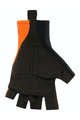 SANTINI Kolesarske rokavice s kratkimi prsti - ISTINTO - črna/oranžna