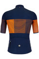 SANTINI Kolesarski dres s kratkimi rokavi - TONO FRECCIA - modra/oranžna