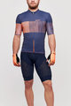 SANTINI Kolesarski dres kratek rokav in kratke hlače - TONO FRECCIA - modra