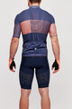 SANTINI Kolesarski dres kratek rokav in kratke hlače - TONO FRECCIA - modra