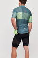 SANTINI Kolesarski dres kratek rokav in kratke hlače - TONO FRECCIA - zelena/črna