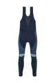 SANTINI Kolesarske dolge hlače z naramnicami - TREK 2021 WINTER - modra