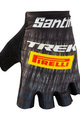SANTINI Kolesarske rokavice s kratkimi prsti - TREK PIRELLI 2021 - rumena/črna