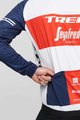 SANTINI Kolesarska  vetru odporna jakna - TREK SEGAFREDO 2021 - rdeča/bela/modra