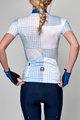 SANTINI Kolesarski dres kratek rokav in kratke hlače - TONO SFERA LADY - bela/modra