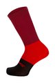 SANTINI Kolesarske klasične nogavice - BENGAL - črna/rdeča