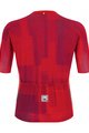 SANTINI Kolesarski dres kratek rokav in kratke hlače - KARMA KINETIC - črna/rdeča