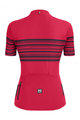 SANTINI Kolesarski dres kratek rokav in kratke hlače - TONO PROFILO LADY - črna/rožnata