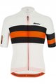SANTINI Kolesarski dres s kratkimi rokavi - SLEEK BENGAL - oranžna/črna/bela