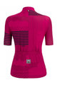 SANTINI Kolesarski dres s kratkimi rokavi - GIADA OPTIC LADY - rožnata/črna