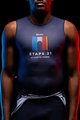 SANTINI Kolesarska  majica brez rokavov - TOUR DE FRANCE 2022 - modra