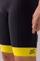 SANTINI Kolesarske kratke hlače z naramnicami - TOUR DE FRANCE 2022 - rumena/črna