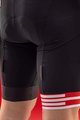 SANTINI Kolesarske kratke hlače z naramnicami - TOUR DE FRANCE 2022 - črna/rdeča