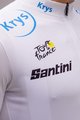 SANTINI Kolesarski dres s kratkimi rokavi - TOUR DE FRANCE 2022 - bela