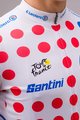 SANTINI Kolesarski dres s kratkimi rokavi - TOUR DE FRANCE 2023 - rdeča/bela