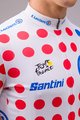 SANTINI Kolesarski dres s kratkimi rokavi - TOUR DE FRANCE 2023 - rdeča/bela
