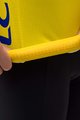SANTINI Kolesarski dres s kratkimi rokavi - TOUR DE FRANCE 2024 - rumena