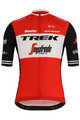 SANTINI Kolesarski dres s kratkimi rokavi - TREK 2019 BLEND - rdeča/bela/črna
