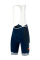 SANTINI Kolesarske kratke hlače z naramnicami - TREK SEGAFREDO 2020 - modra