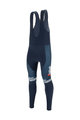 SANTINI Kolesarske dolge hlače z naramnicami - TREK 2020 WINTER - modra
