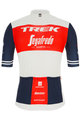 SANTINI Kolesarski dres s kratkimi rokavi - TREK SEGAFREDO 2020 - modra/rdeča/bela