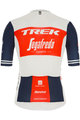 SANTINI Kolesarski dres s kratkimi rokavi - TREK SEGAFREDO 2020 - bela/modra/rdeča