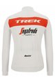 SANTINI Kolesarski dres z dolgimi rokavi zimski - TREK SEGAFREDO 2022 WINTER - bela/rdeča