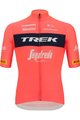 SANTINI Kolesarski dres s kratkimi rokavi - TREK SEGAFREDO 2022 FAN LINE - rožnata