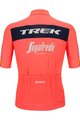 SANTINI Kolesarski dres s kratkimi rokavi - TREK SEGAFREDO 2022 FAN LINE - rožnata