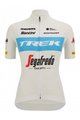 SANTINI Kolesarski dres s kratkimi rokavi - TREK SEGAFREDO 2022 LADY FAN LINE - modra/bela