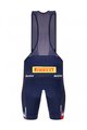 SANTINI Kolesarske kratke hlače z naramnicami - TREK FACTORY RACING 2023 - modra