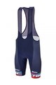 SANTINI Kolesarske kratke hlače z naramnicami - TREK FACTORY RACING 2023 - modra