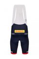 SANTINI Kolesarske kratke hlače z naramnicami - TREK SEGAFREDO 2023 ORIGINAL - modra/rdeča