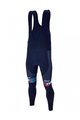 SANTINI Kolesarske dolge hlače z naramnicami - TREK 2023 FACTORY RACING WINTER - modra