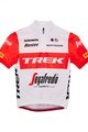 SANTINI Kolesarski dres s kratkimi rokavi - TREK 2023 KIDS - rdeča/bela
