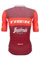 SANTINI Kolesarski dres s kratkimi rokavi - TREK SEGAFREDO 2023 ORIGINAL - rdeča/bela