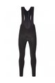 SANTINI Kolesarske dolge hlače z naramnicami - RARO WINTER - črna