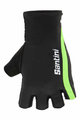 SANTINI Kolesarske rokavice s kratkimi prsti - X IRONMAN VIS - črna/zelena