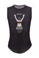 SANTINI Kolesarska  majica brez rokavov - UCI GOODWOOD1982 - mavrično/črna