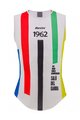 SANTINI Kolesarska  majica brez rokavov - UCI SALO' DEL GARDA 1962 - mavrično/bela